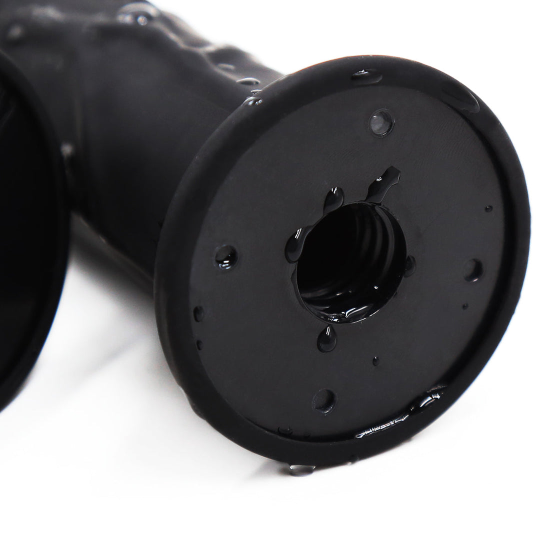 Small Strap On Dildo Removable Solid Black Cock