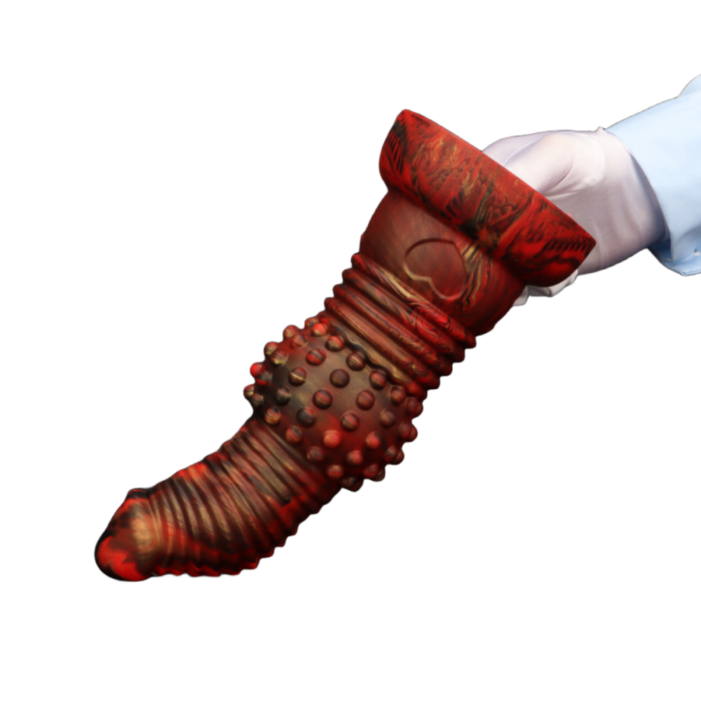 11 Inch G-Spot Curved Spiked Huge Dildo