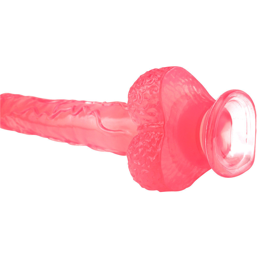 16 Inch Pink Extra Long Jelly Dildo
