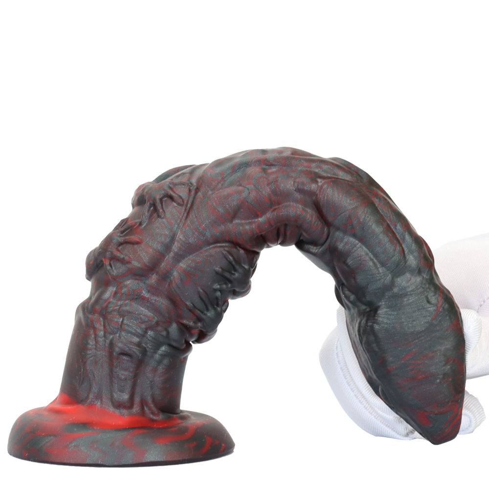 8 Inch Black Mutant Snake Dildo