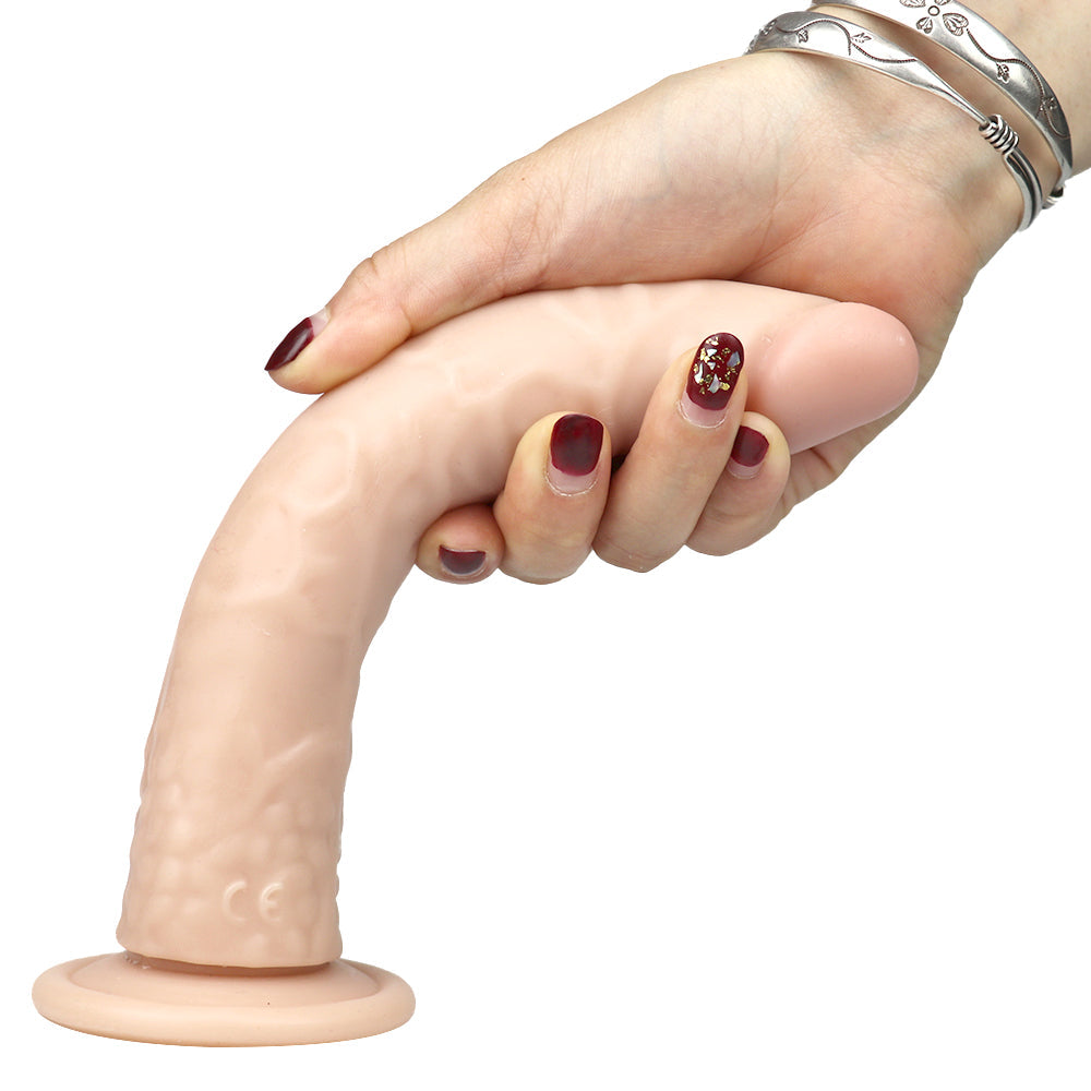 8 Inch Slim Curvy Anal Dildo