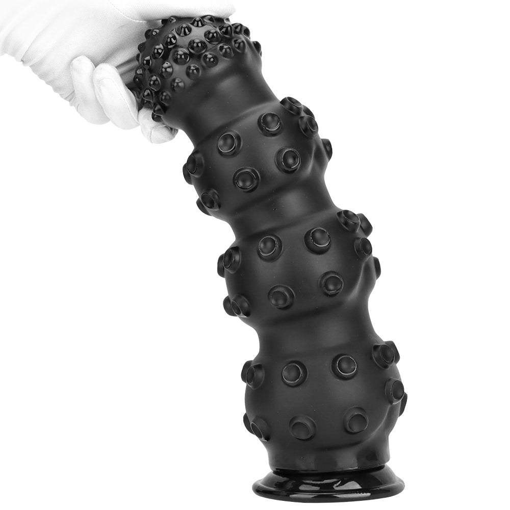 13 Inch Black Beaded Monster Tentacle Dildo