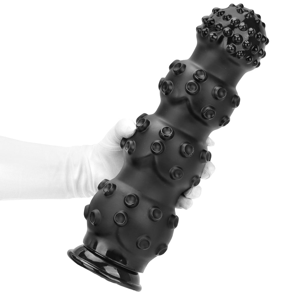13 Inch Black Beaded Monster Tentacle Dildo