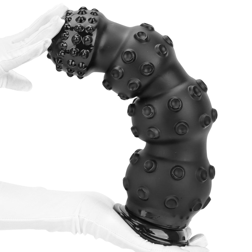 13 Inch Black Beaded Monster Tentacle Dildo