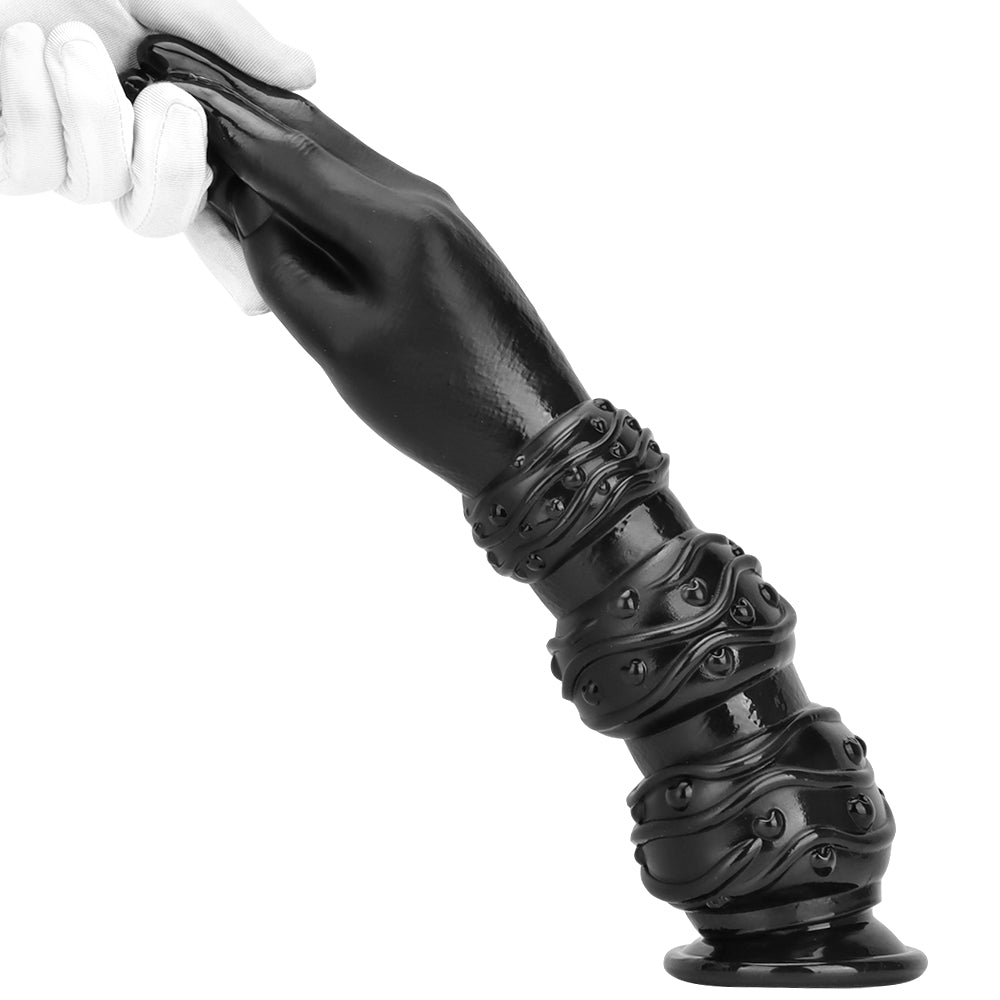 13 Inch Length Black Hand Fist Anal Dildo