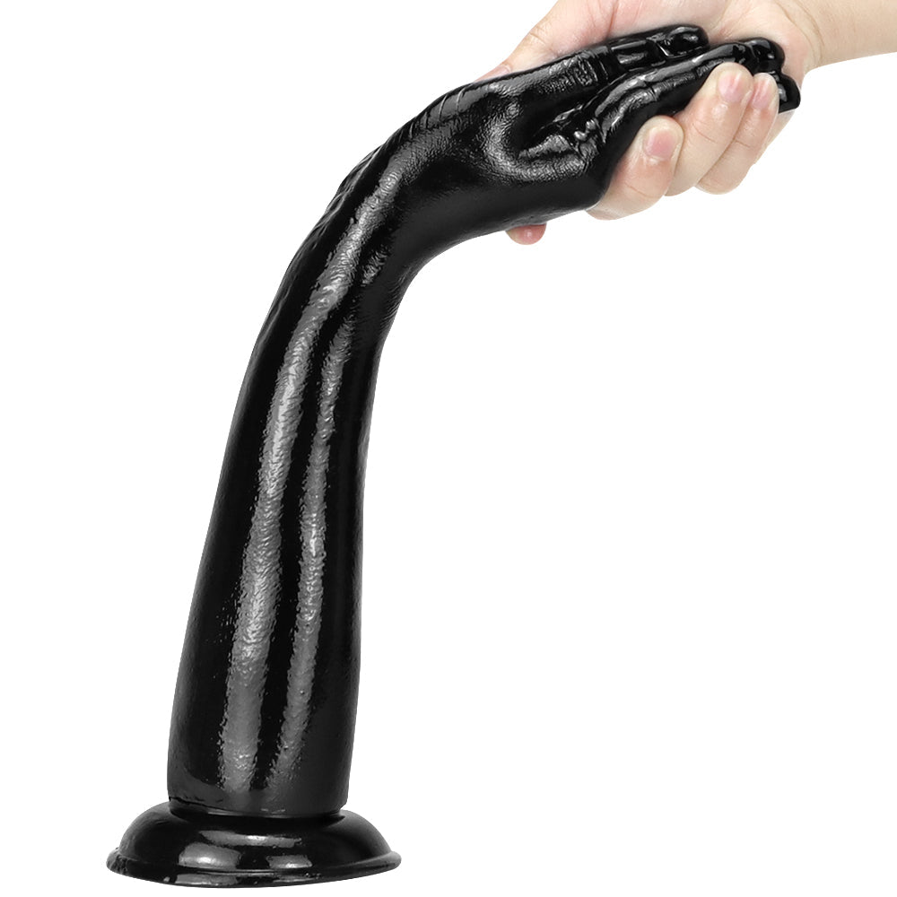 13 Inch Big Black Realistic Fist Anal Dildo