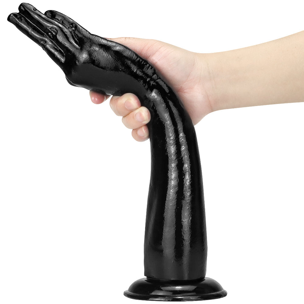 13 Inch Big Black Realistic Fist Anal Dildo