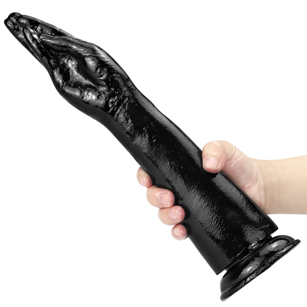 13 Inch Big Black Realistic Fist Anal Dildo