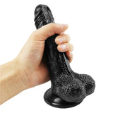 画像をギャラリー ビューアにロード 7 Inch Black Dildo Girth Suction Cup