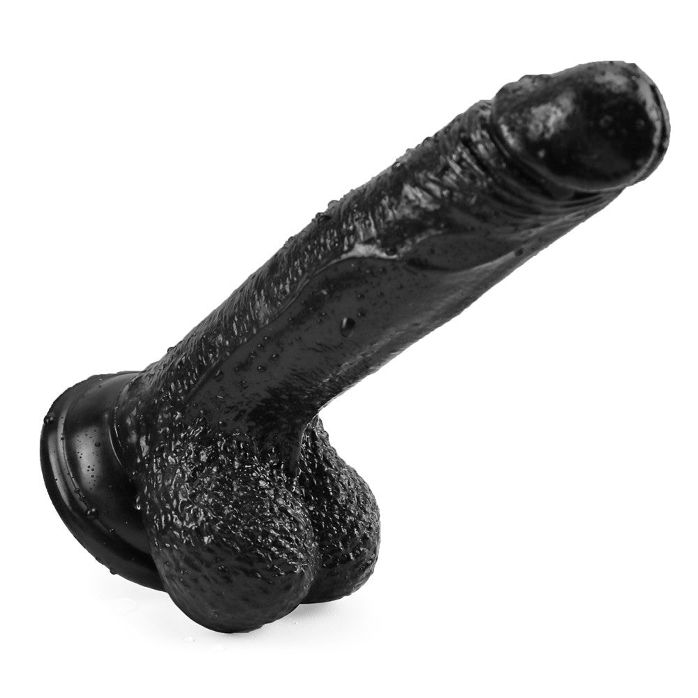 7 Inch Cock Suction Cup Black Dildo