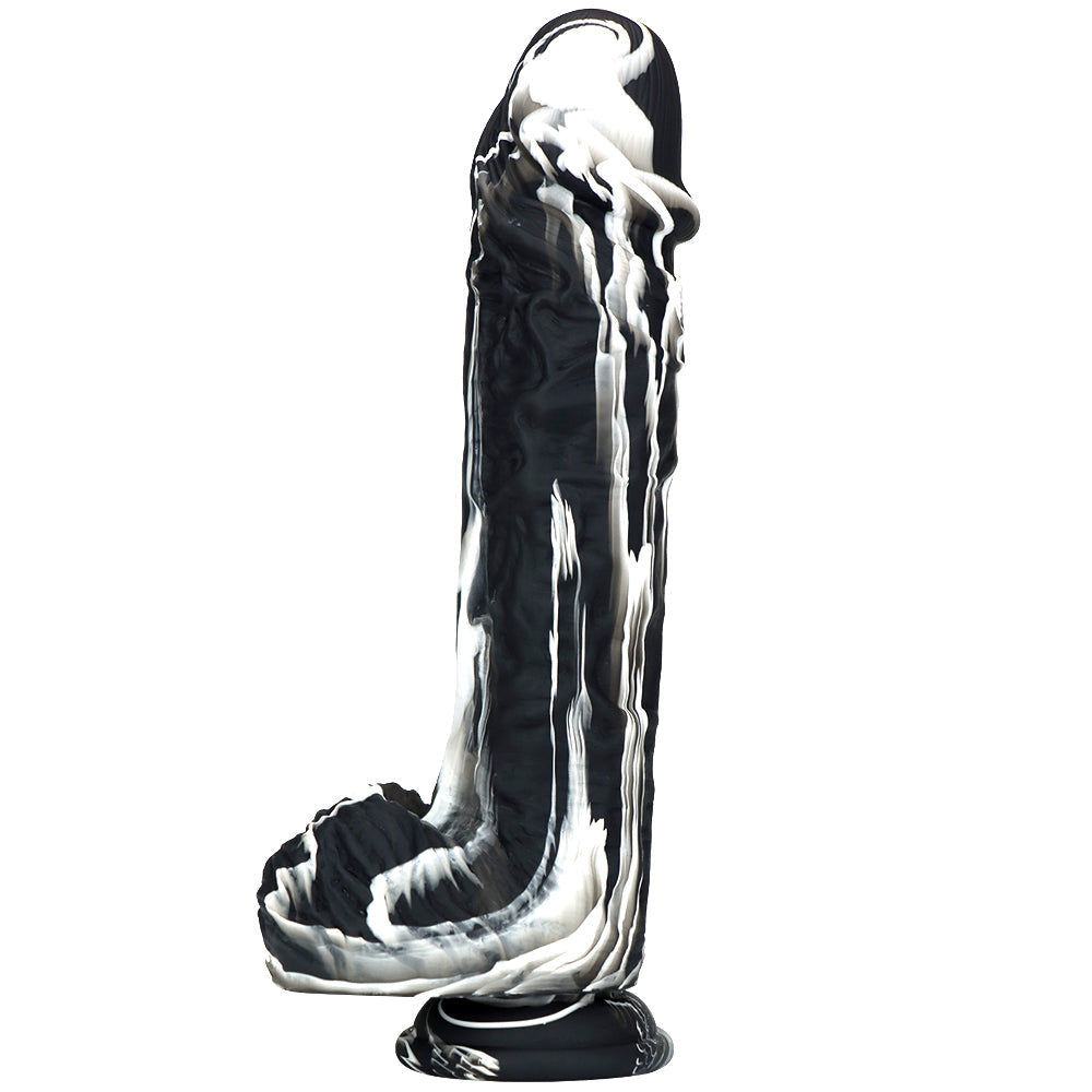 9 Inch Mixed Colors 2 Inch Wide Dildo