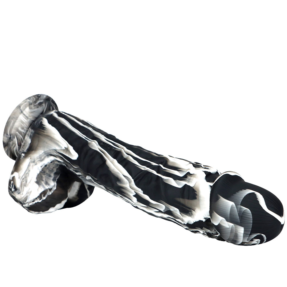 9 Inch Mixed Colors 2 Inch Wide Dildo