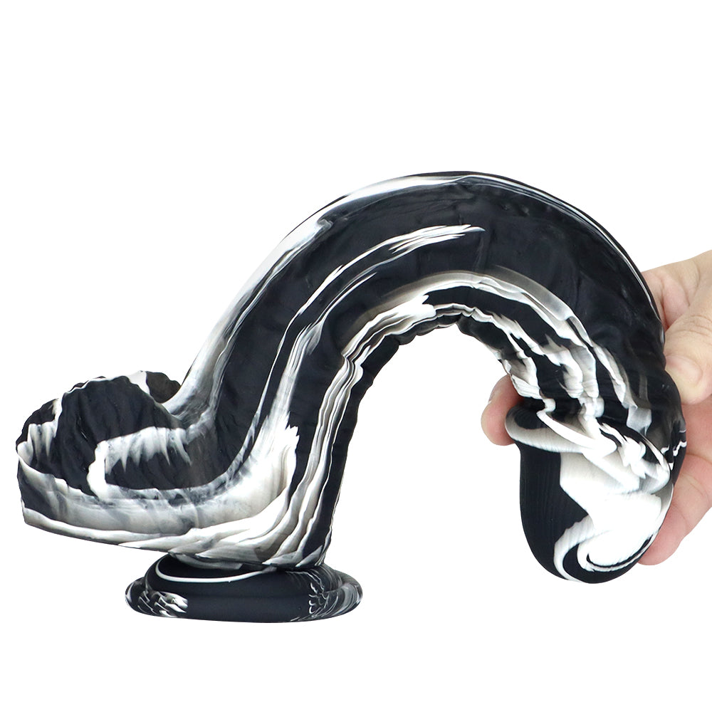 9 Inch Mixed Colors 2 Inch Wide Dildo