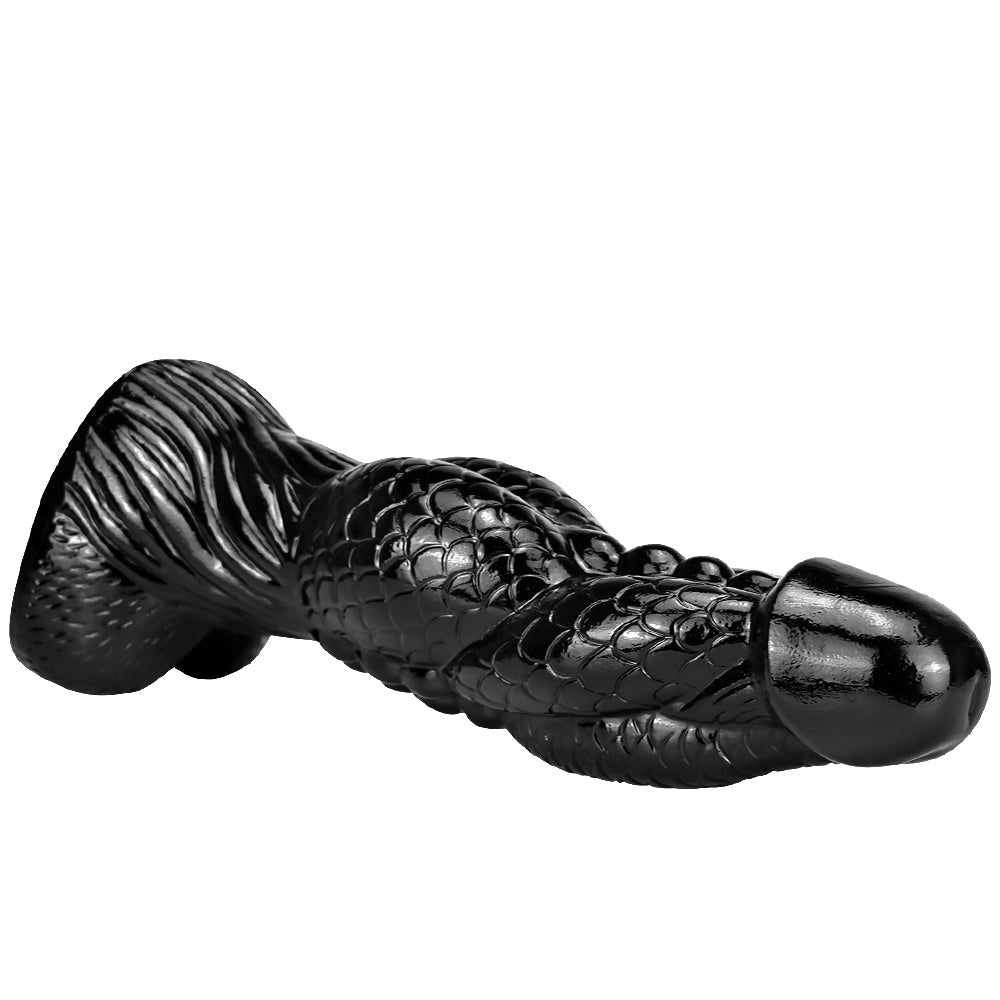 14 Inch Long Huge Black Dragon Dildo