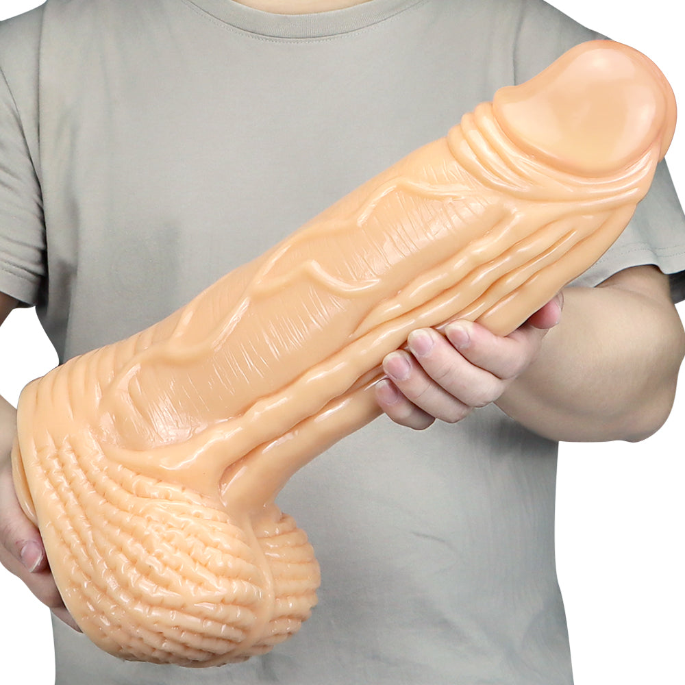 15 Inch Long Extreme Big Black Dildo