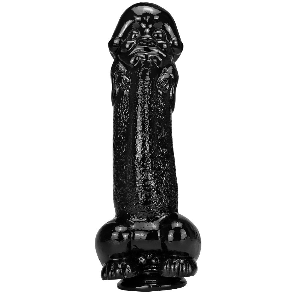 11 Inch Alien Bald Big Black Dildo