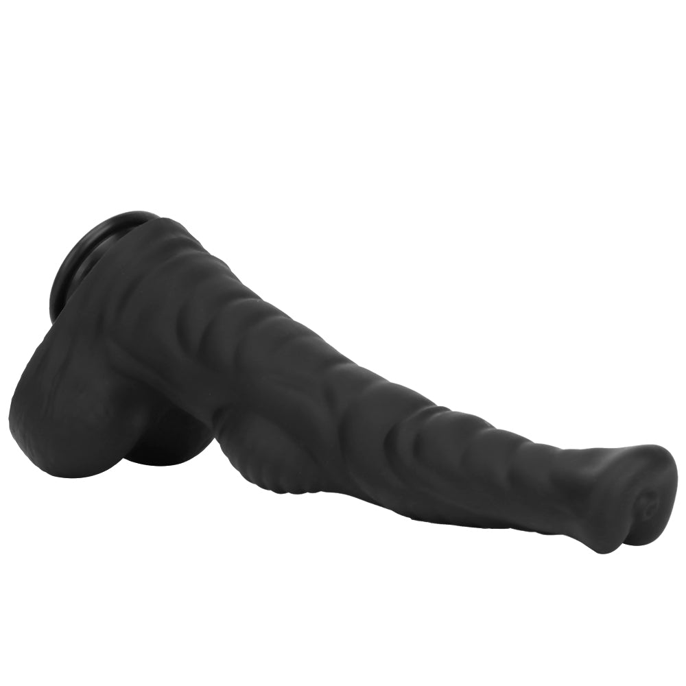16 Inch Black Huge Silicone Horse Dildo