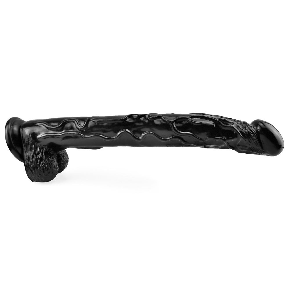 16 Inch Extra Long Black Realistic Huge Dildo