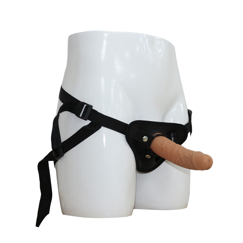 Premature Ejaculation Auxiliary Realistic Hollow Strap On