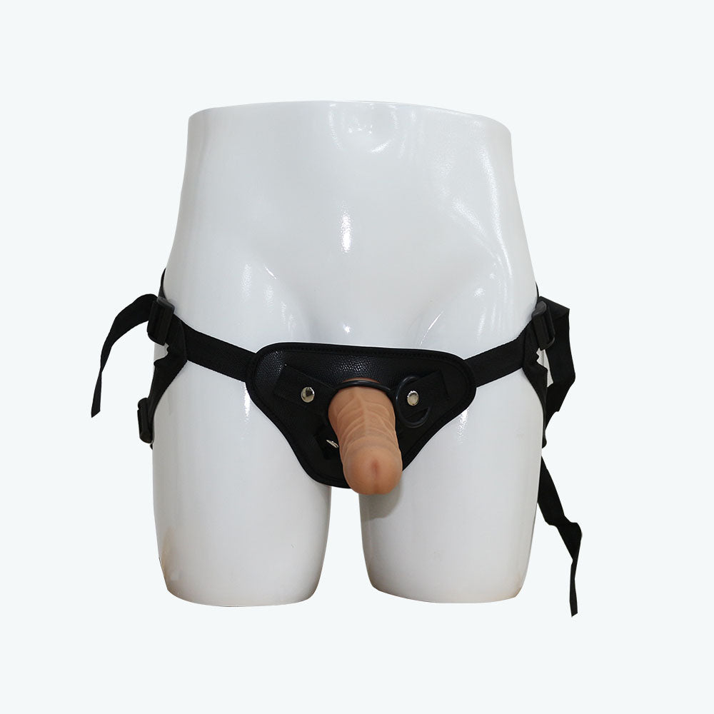 Premature Ejaculation Auxiliary Realistic Hollow Strap On