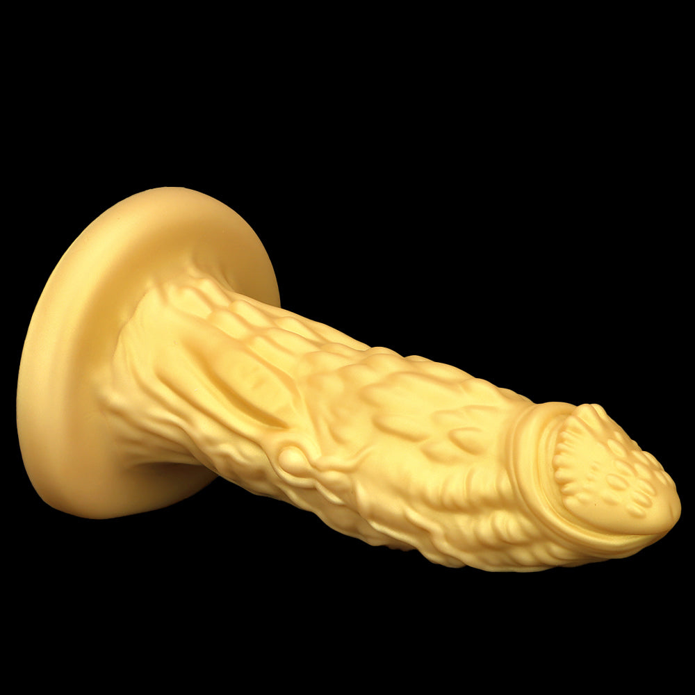 13 Inch Silicone Gold Giant Dragon Dildo
