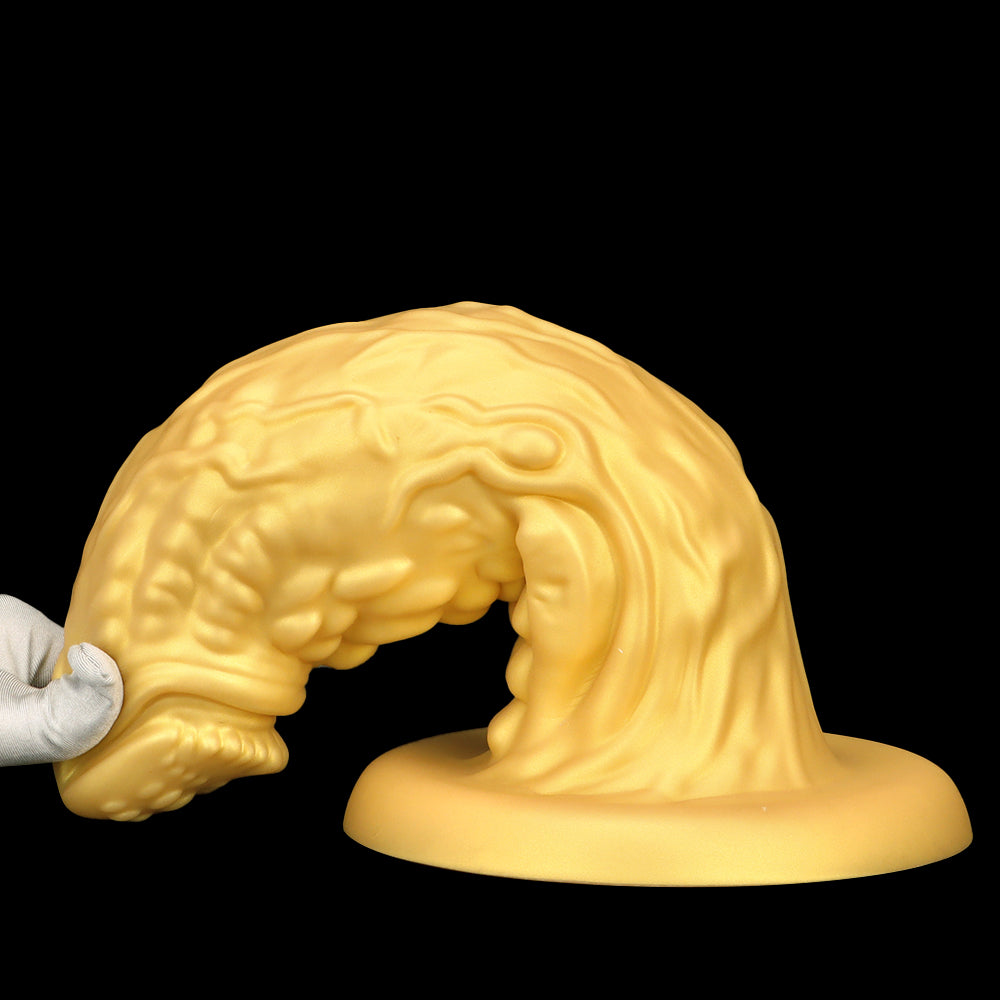 13 Inch Silicone Gold Giant Dragon Dildo
