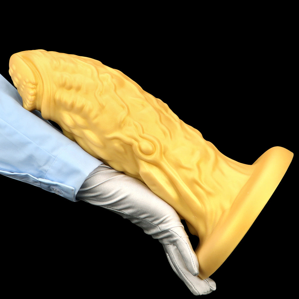 13 Inch Silicone Gold Giant Dragon Dildo