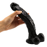 Load image into Gallery viewer, Rough black dildo