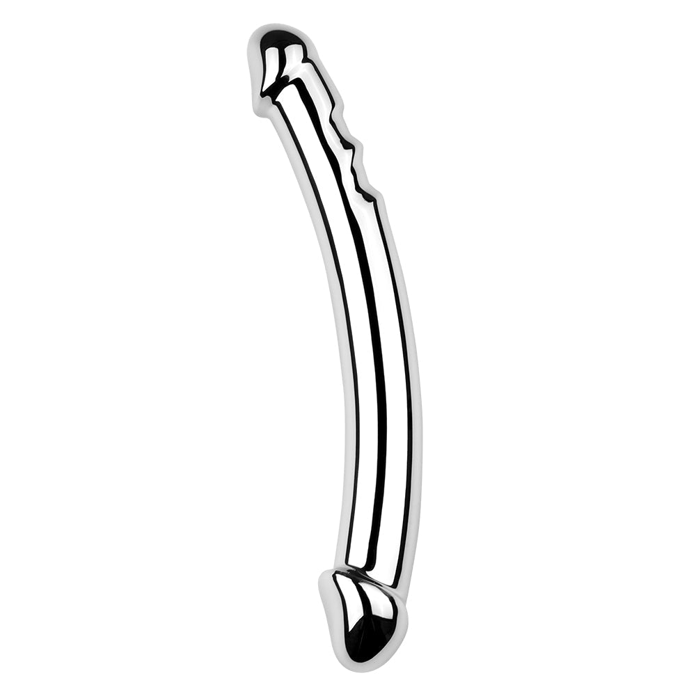 7 Inch Stainless Steel Double Headed Metal Dildo