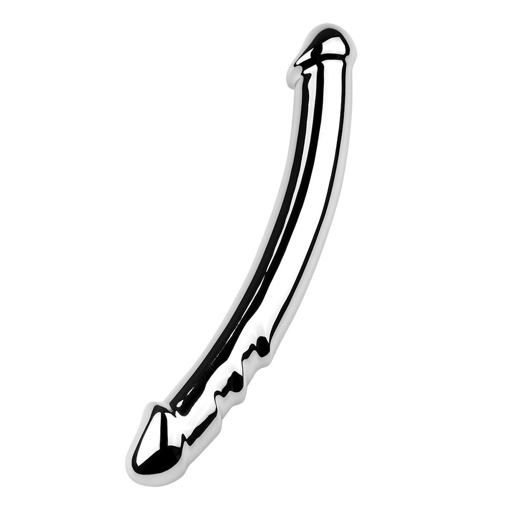 7 Inch Stainless Steel Double Headed Metal Dildo
