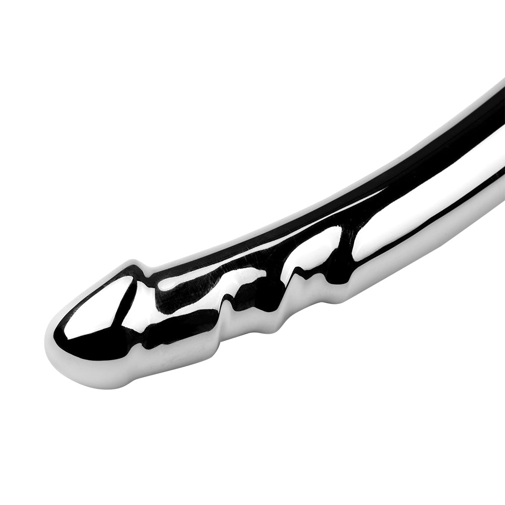 7 Inch Stainless Steel Double Headed Metal Dildo
