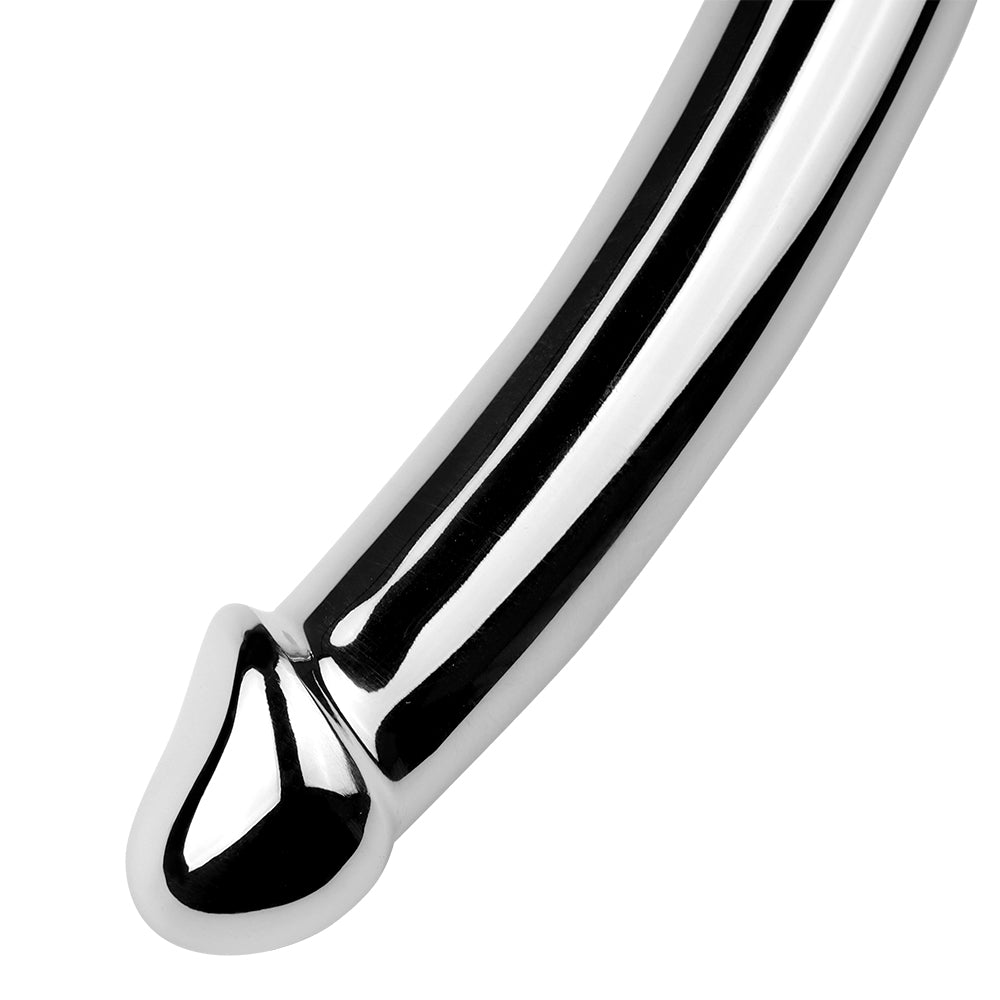 7 Inch Stainless Steel Double Headed Metal Dildo