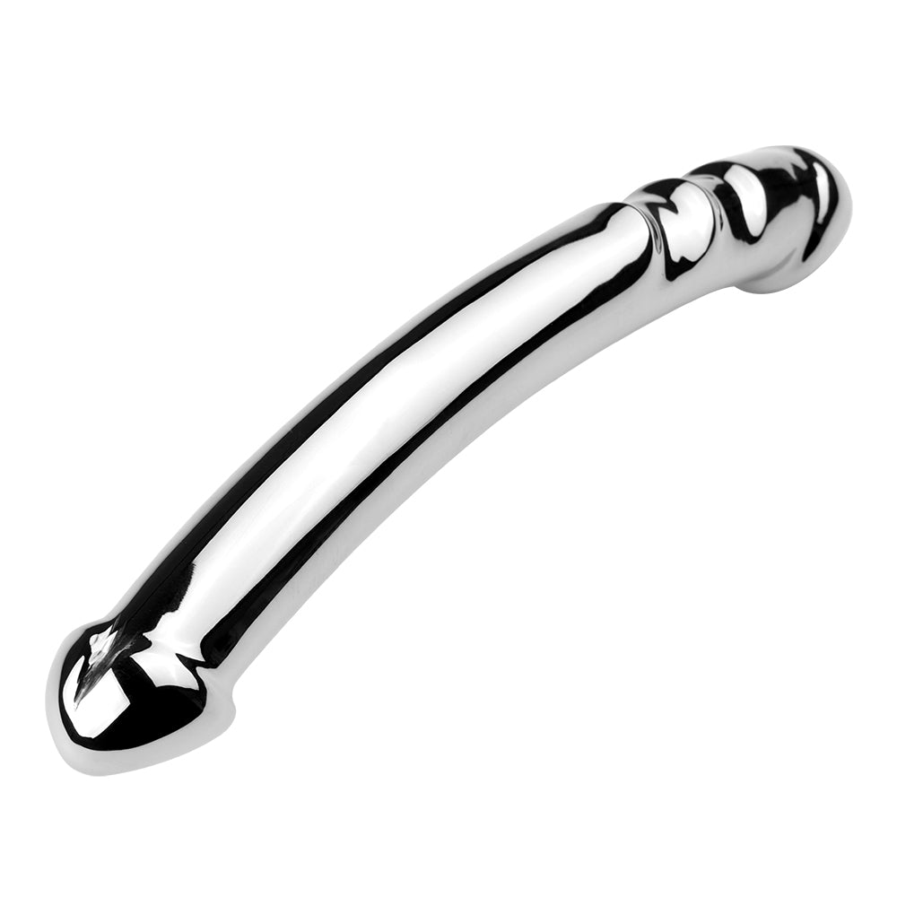 7 Inch Stainless Steel Double Headed Metal Dildo