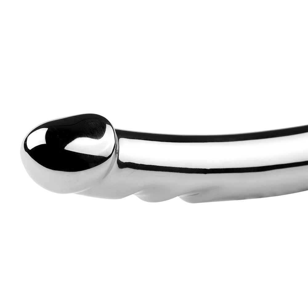 7 Inch Stainless Steel Double Headed Metal Dildo