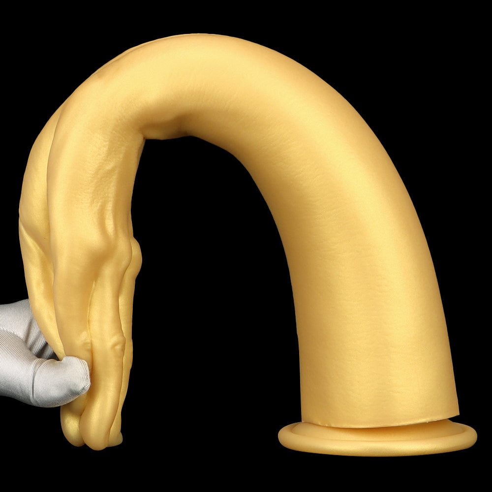 16 Inch Gold Real Hand Model Fist Dildo