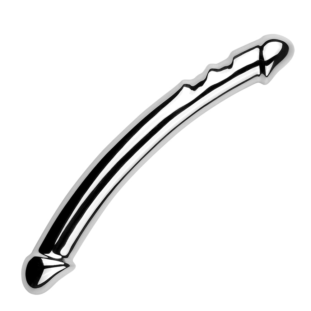 7 Inch Stainless Steel Double Headed Metal Dildo