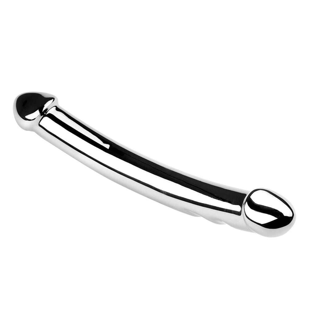 7 Inch Stainless Steel Double Headed Metal Dildo