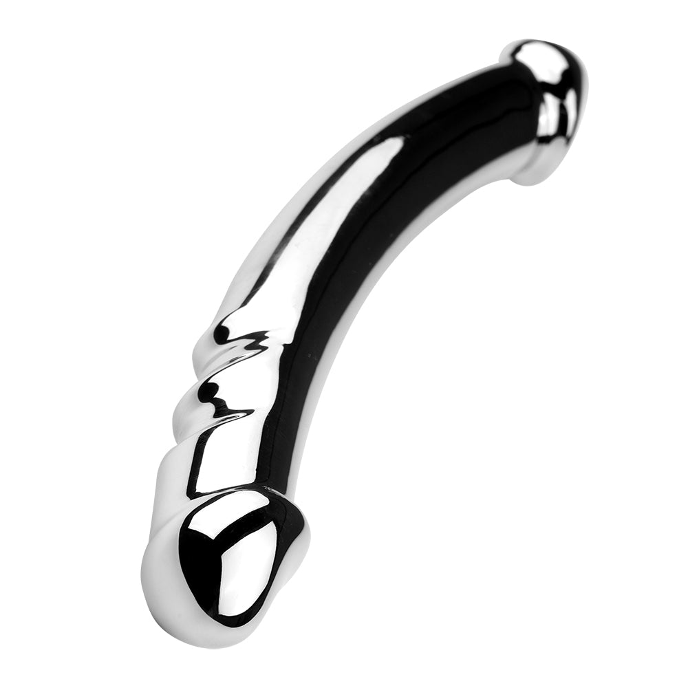 7 Inch Stainless Steel Double Headed Metal Dildo