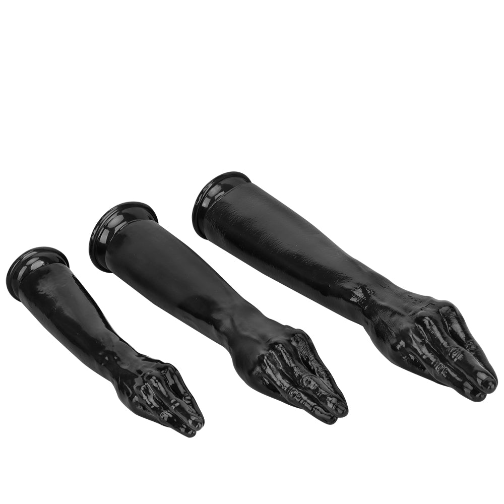 Black Realistic Extra Long Hand Fist Dildo