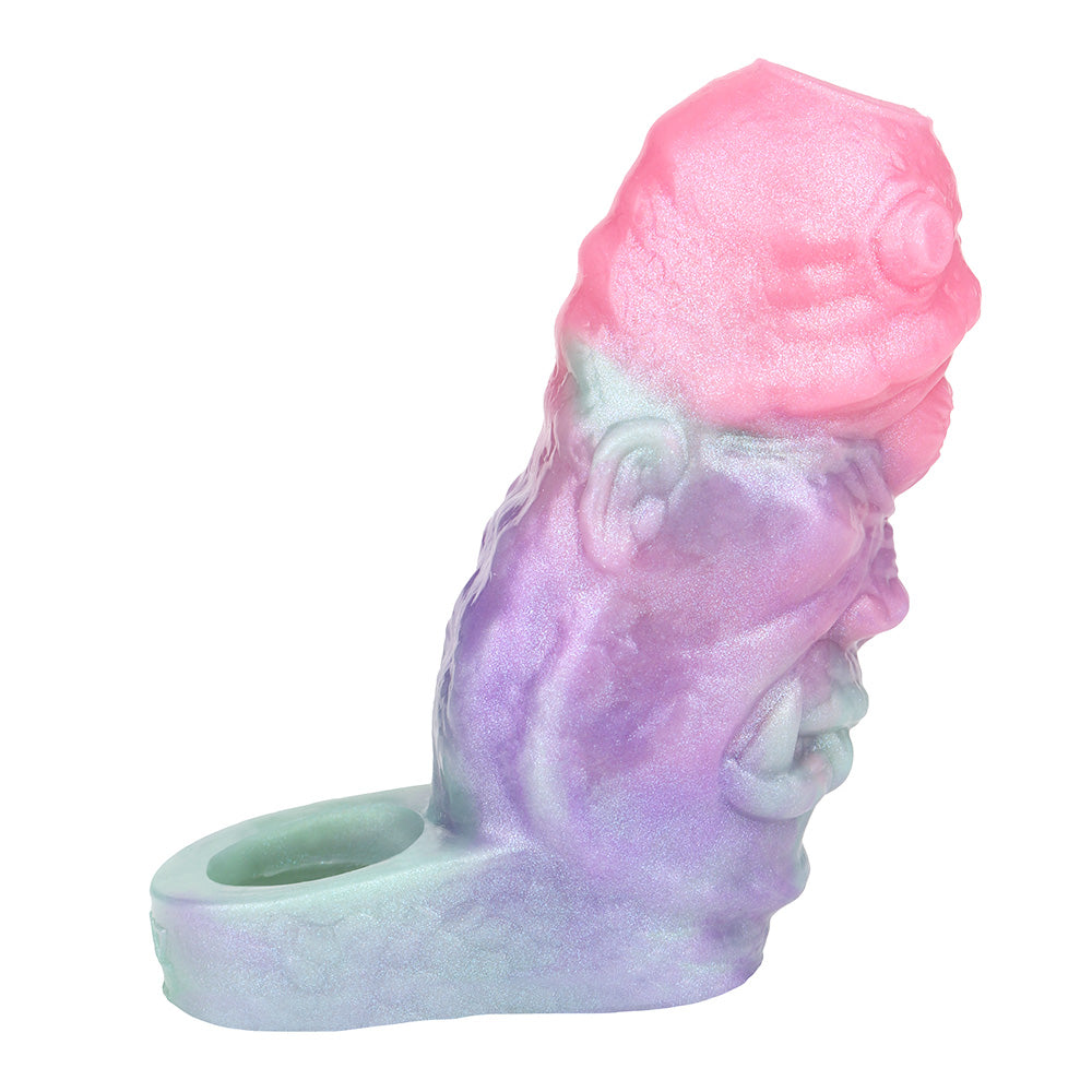 5 Inch Silicone Fantasy Monster Open Penis Sleeve