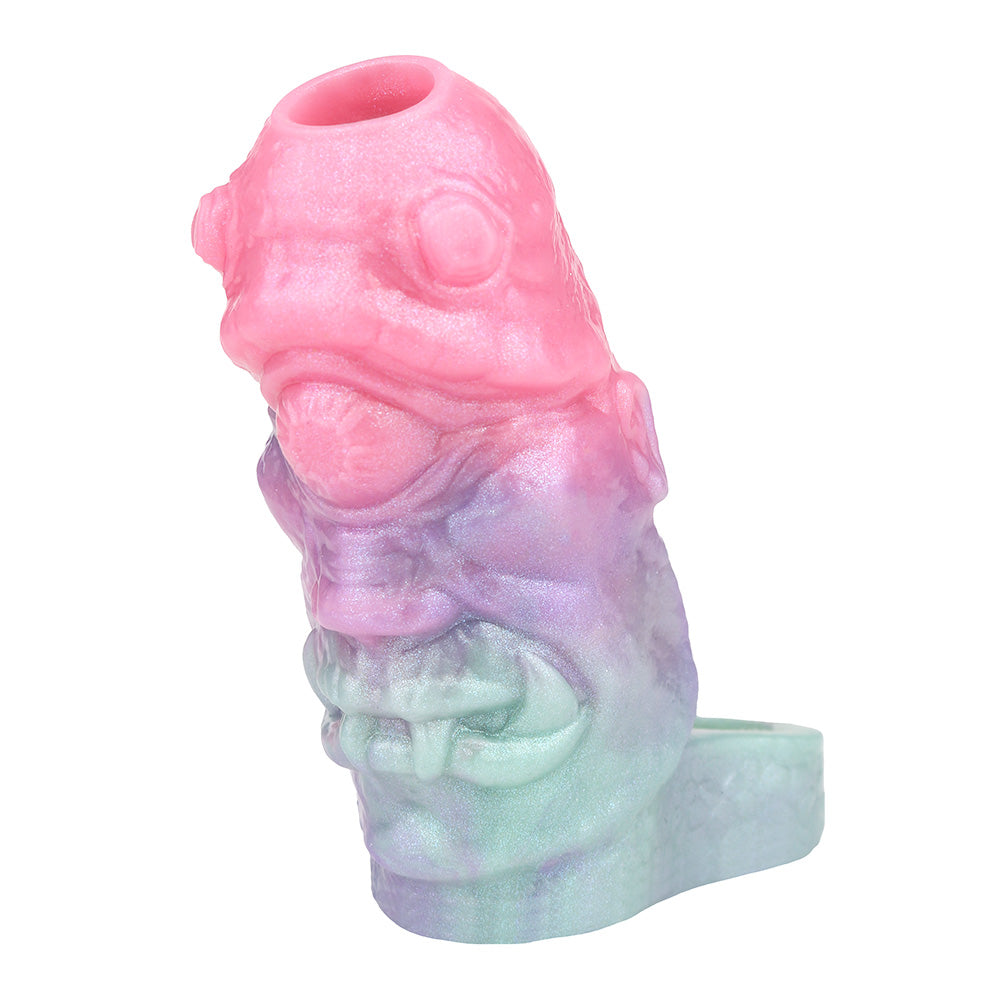 5 Inch Silicone Fantasy Monster Open Penis Sleeve
