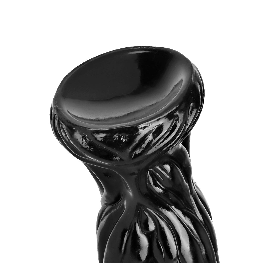 Black Large 2 Inch Wide Dragon Dildo