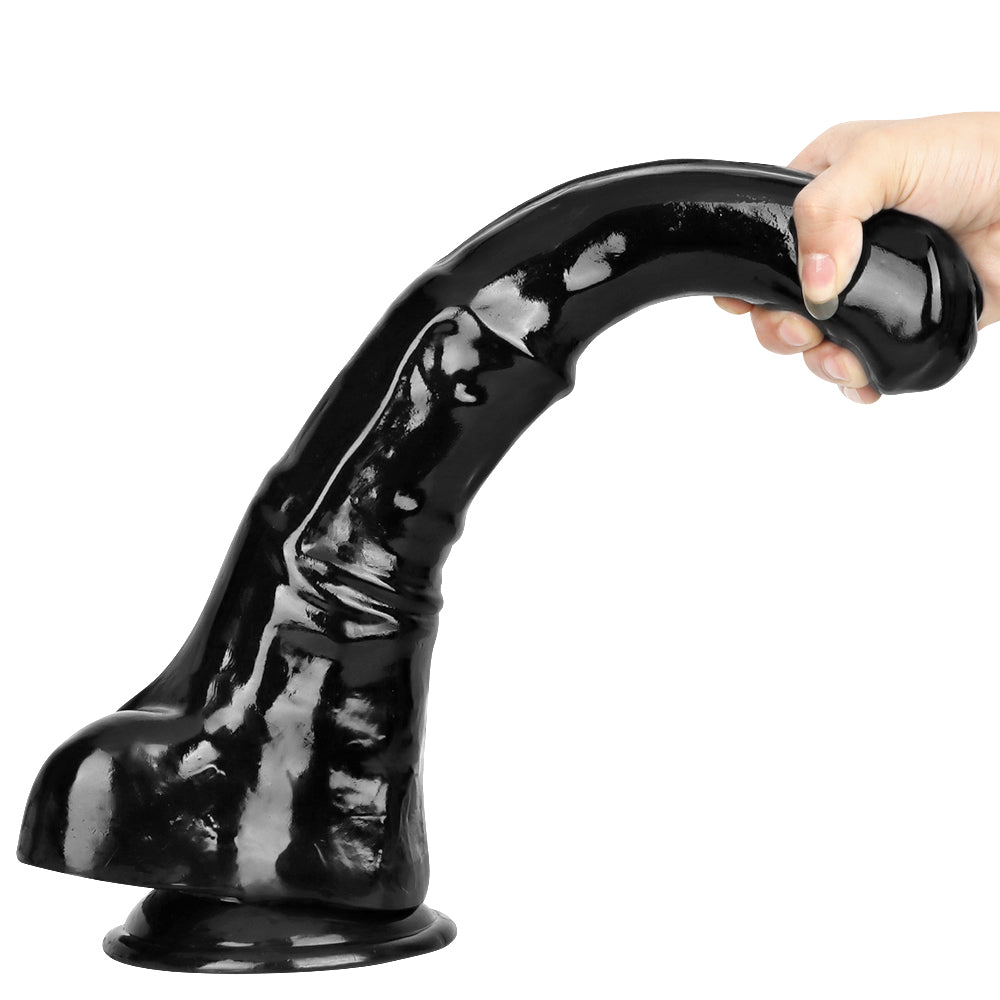 16 Inch Realistic Black Huge Horse Dildo