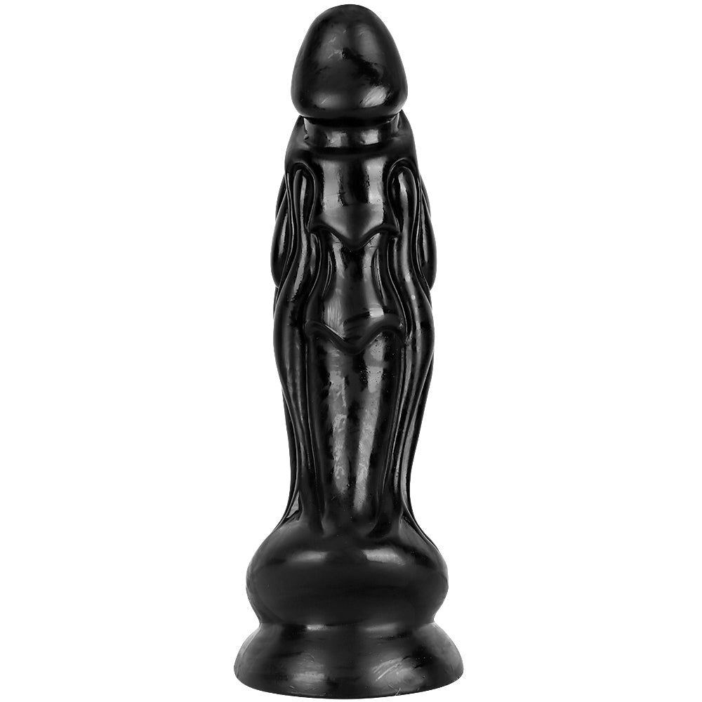 13 Inch Black Large Fantasy Dragon Dildo