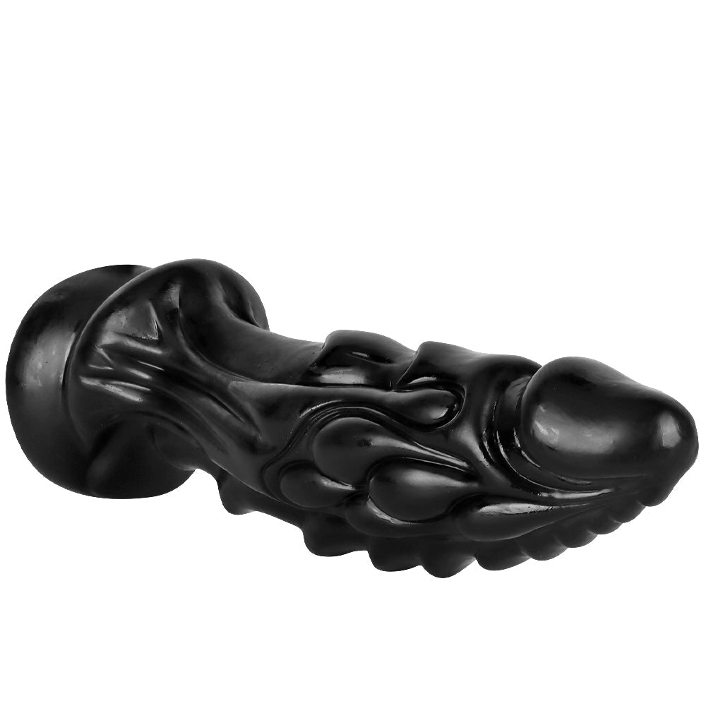 13 Inch Black Large Fantasy Dragon Dildo