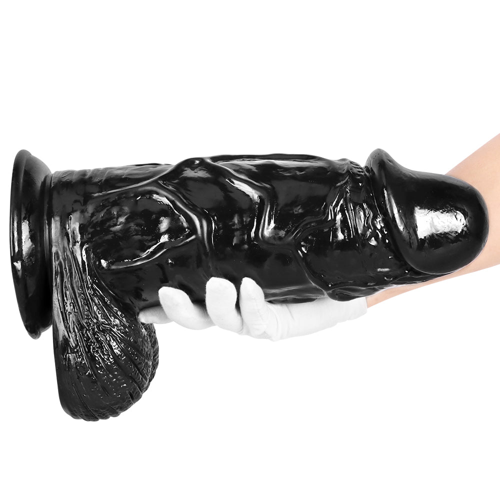 3 Inch Wide Chubby Big Black Dildo