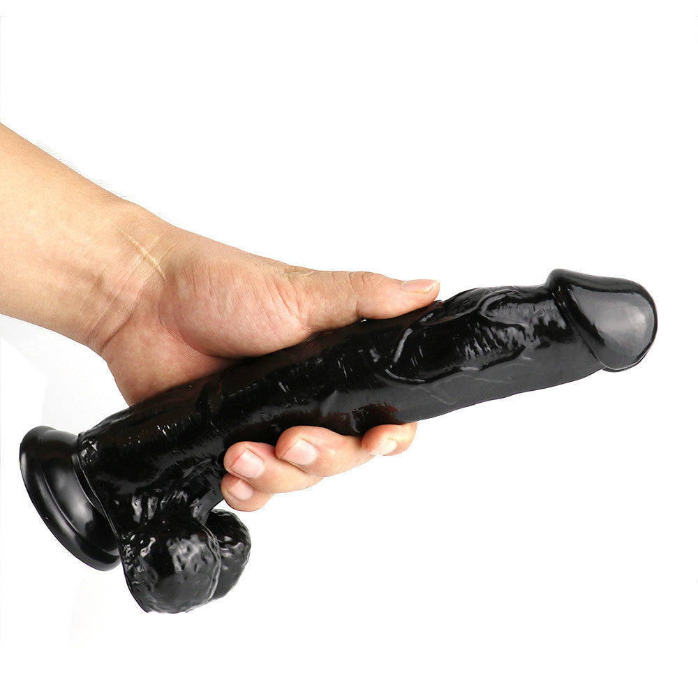 10 Inch Black Realistic Big Dildo