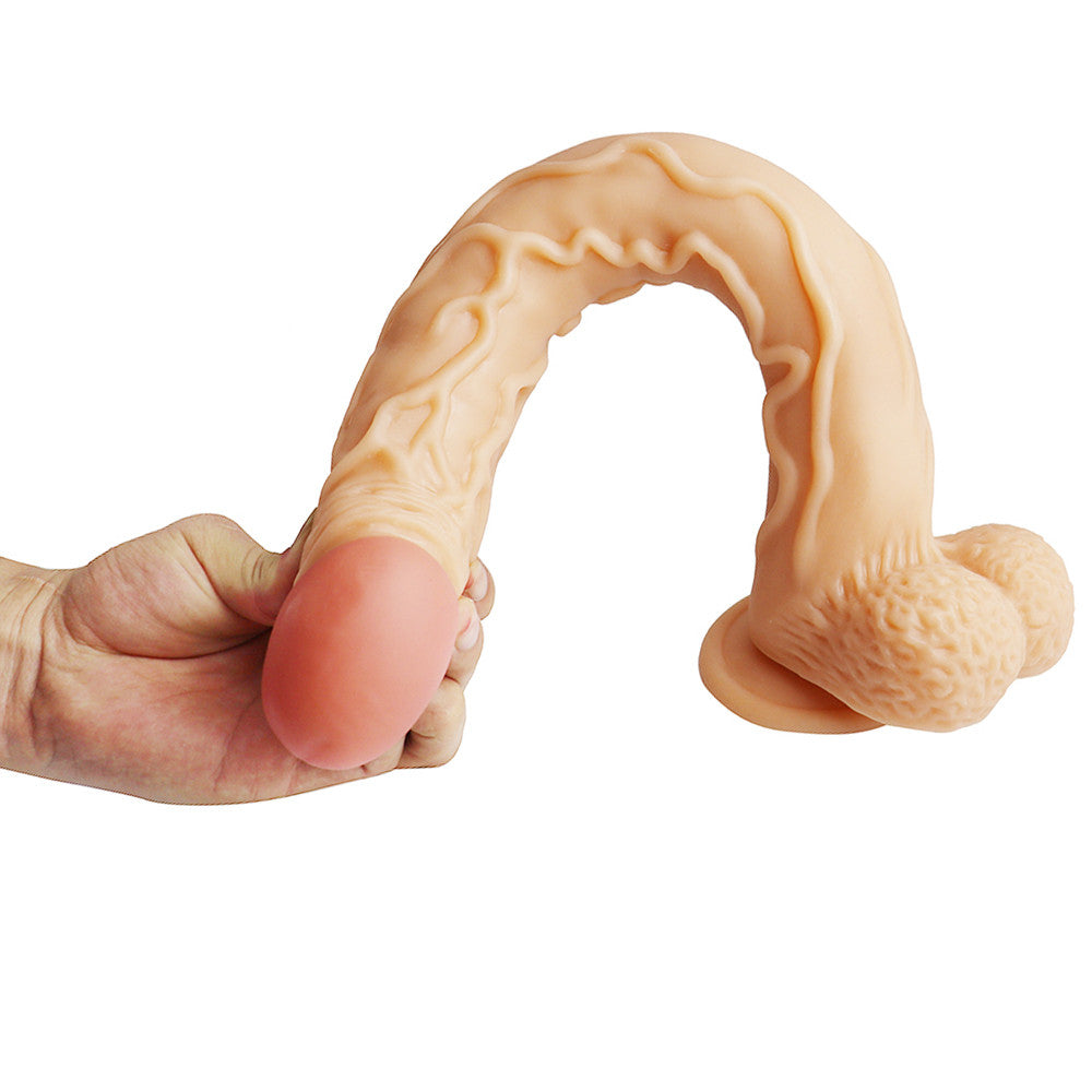 15 Inch Flesh Realistic Anal Extra Long Dildo
