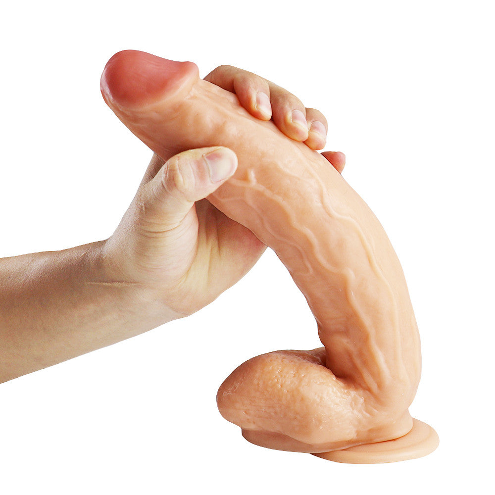 12 Inch Realistic Textured Thick Dildo