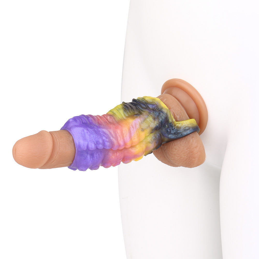 5 Inch Silicone Monster Tentacle Penis Sleeve